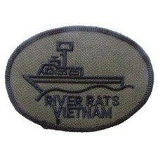 EagleEmblems PM0019 Patch-Vietnam,River Rats Subdued 3''