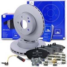 ATE BREMSSCHEIBEN +CERAMIC BELÄGE +KONTAKT VORNE FÜR MERCEDES C-KLASSE W204 S204