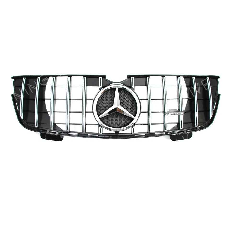 For Mercedes Benz GL-Class X164 07-12 GL320 GL350 GL450 Chrome Silver GT Grille Foto 2 de 4