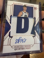 2024-25 National Treasures Quinten Post Rookie Patch Auto RC International #/24