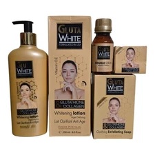 Gluta White Age Defying Glutathione & Collagen Lotion 250ml, Soap, Serum, Cream