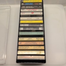 Vintage Cassette Tape Case Lot Of 15 in Case, Easy, Listening, Symphony variety