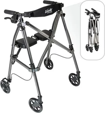 Stander Space Saver Rollator, Lightweight Folding Rolling Walker#2352HT2