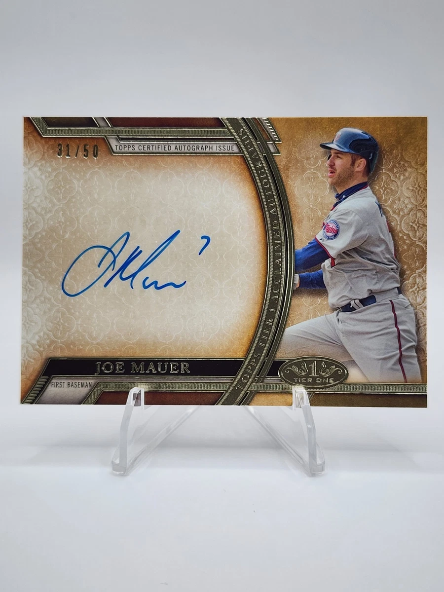 Topps Joe Mauer Autographed Baseball Sports Trading Cards 