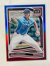 KRUZ SCHOOLCRAFT 2024 Panini USA Baseball Stars & Stripes US FLAG # 1/13
