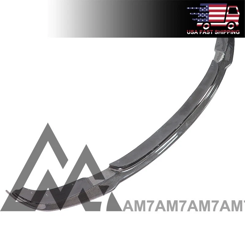 Labio delantero de fibra de carbono estilo HM para BMW F10 M5 2012 2013 2014 2015 2016 2017 Foto 3 de 4
