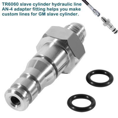For GM LS LSX TR6060 Clutch Slave Cylinder Hydraulic Line Adapter Fitting AN-4