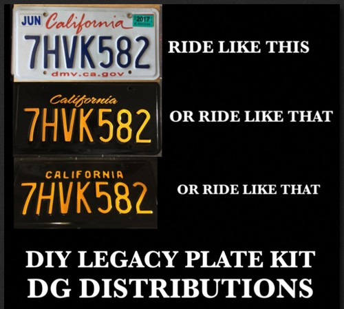 DIY CALIFONIA Legacy License Plates chevy muscle car - Picture 2 of 15