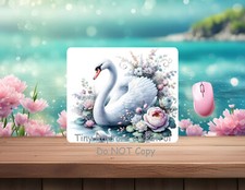 Swan PC/laptop Mouse Pad, neoprene, CHOICE, FREE shipping, gifts, USA
