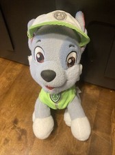 GUND Paw Patrol ROCKY in Uniform Plush Stuffed Animal Dog Green 9" Terrier Mix