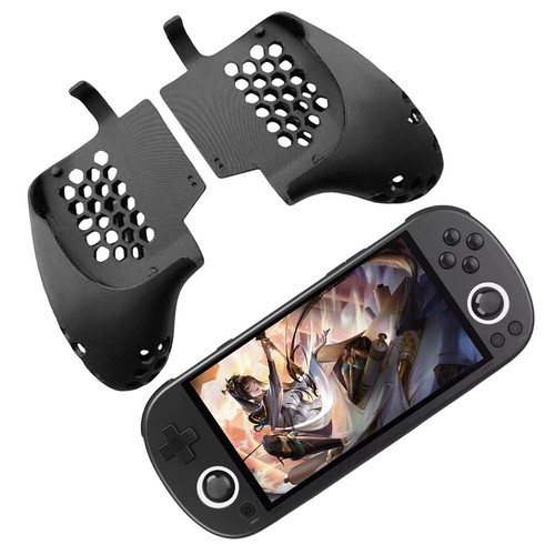 For Trimui Smart Pro Detachable Comfort Grip 3D Printed Game Grip(Hollow Black) - Zdjęcie 3 z 10
