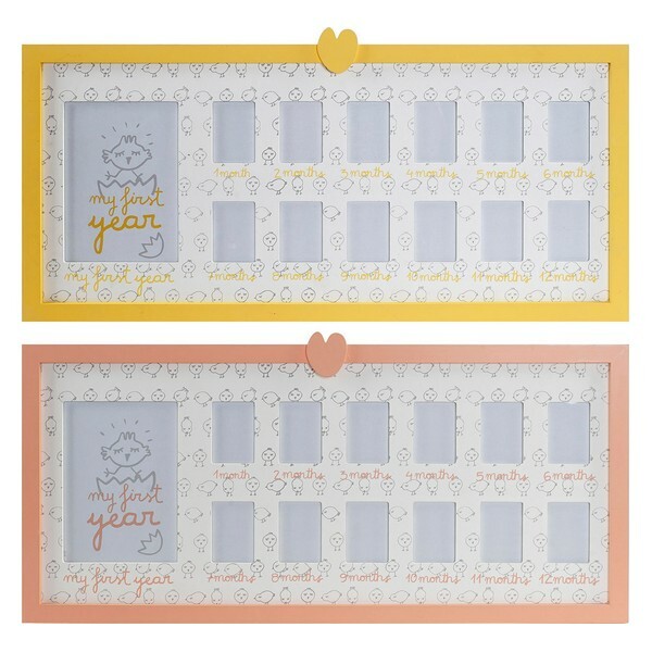 Cadre Photo Dkd Home Decor Bois Verre Poulet (63 X 1 X 29 Cm) (2 Pcs)