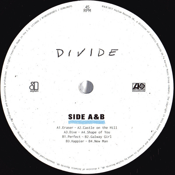 Ed Sheeran - ÷ (Divide) 2 x Vinyl, LP, 45 RPM, Album, Deluxe Ed Sheeran - ÷ (Divide) 2 x Vinyl, LP, 45 RPM, Album, Deluxe