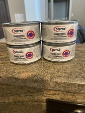 Sterno 2.25 hour handy fuel methanol gel chafing fuel  4 cans included NEW