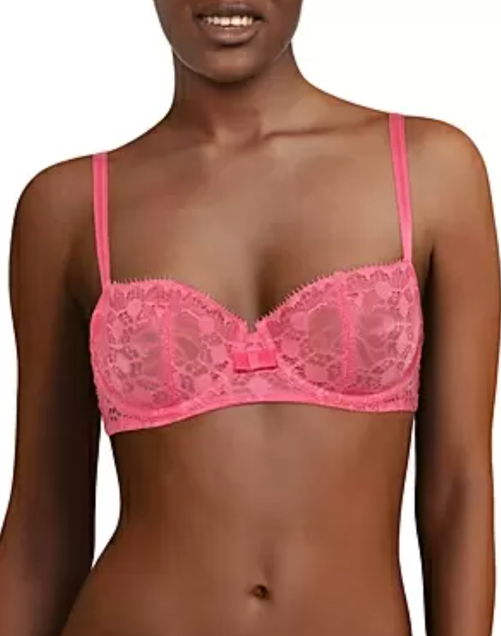 Chantelle L65633 Womens Pink Day to Night Lace Unlined Demi Bra US Size 34C