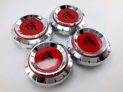 RADNABENKAPPEN SAMURAI 60mm. Silber Chromteile für LENSO Spec Racing 4P