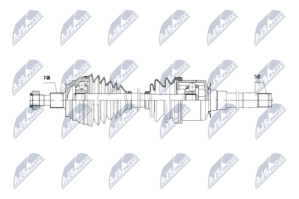 NPW-ME-048 NTY Drive Shaft for MERCEDES-BENZ