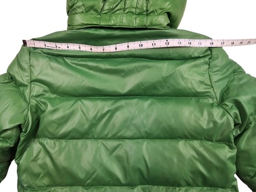 HOT UNISEX DIESEL @ SPORTS BOMBER QUILTED HOODED Zip DOWN PUFFER GREEN Jacket XS - Picture 17 of 18