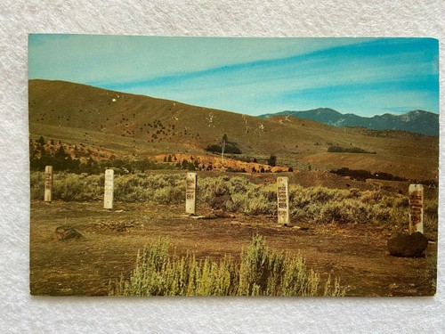 Road Agents Graves, Boot Hill, Virginia City, Montana Vintage Postcard - 第 1/2 張圖片