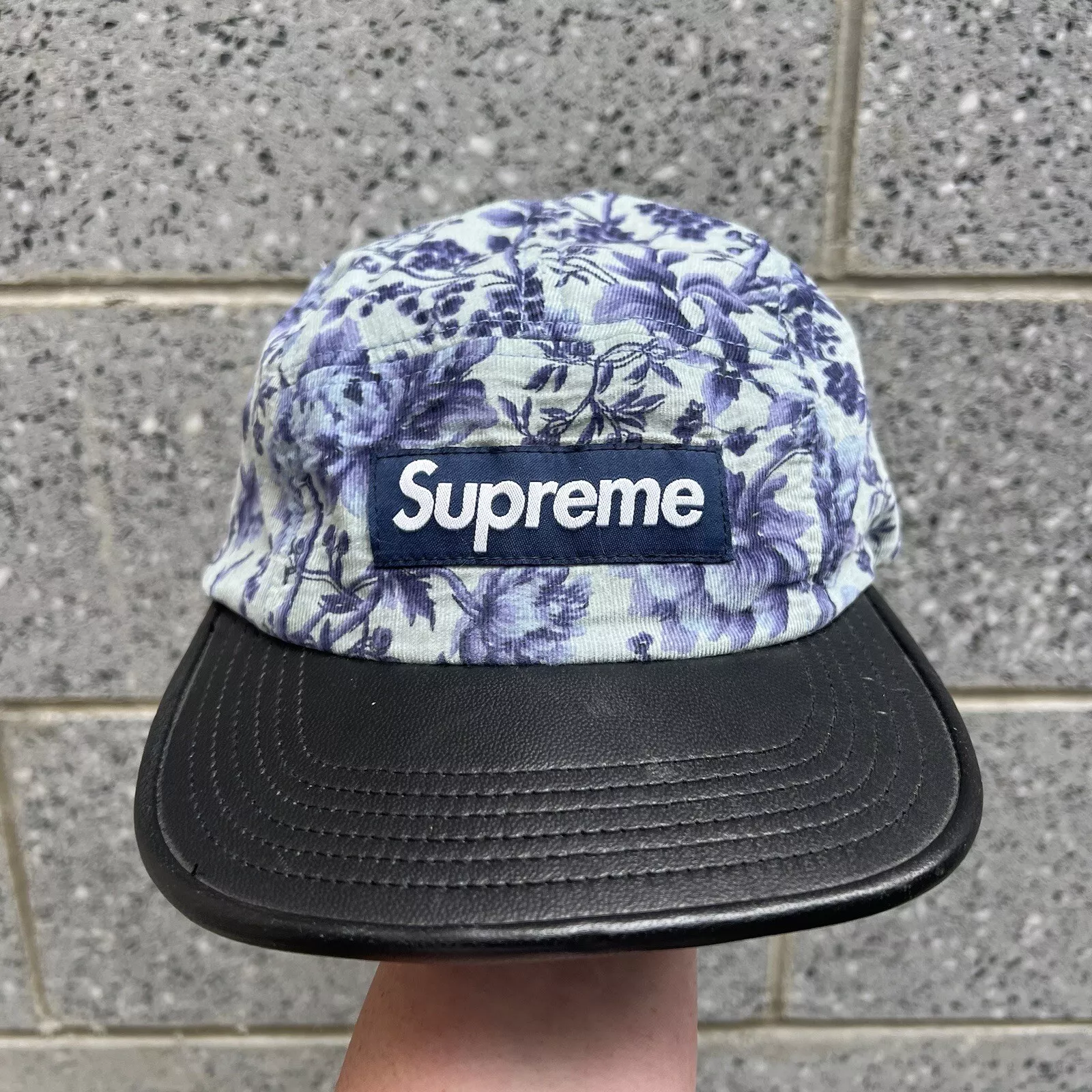 Chapeau de camp Supreme New York 5 panneaux tissus de liberté floral 2012