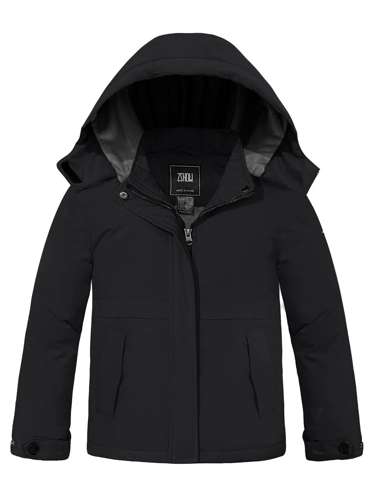 ZSHOW Girls' Waterproof Ski Jacket Warm Winter Coat Thicken Quilted Snow Coat