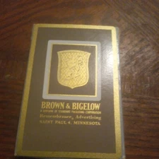 Vintage Brown & Bigelow Thanks For being Or Customer Remembrance Playing Cards .