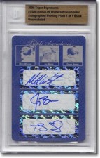 MATT WIETERS * JAY BRUCE * Travis Snider Autograph Rookie Auto Plate 1/1
