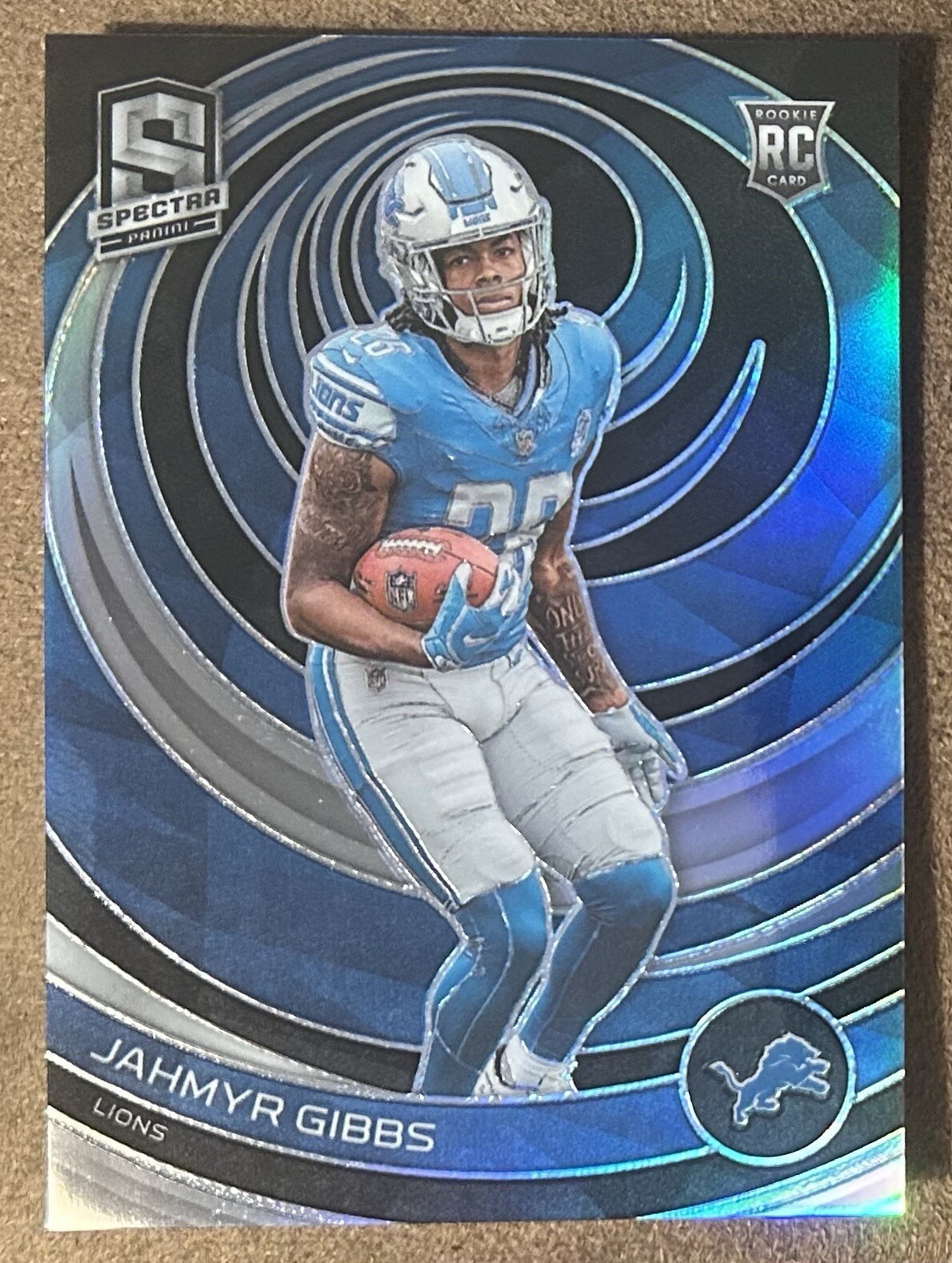 Jahmyr Gibbs 2023 Panini Spectra Rookies Silver Prizm #119 Rookie RC