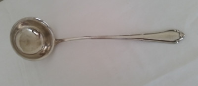 BSF Suppenkelle Platura 35 cm Serie 102 Margerit 90er versilbert 50er/60er Jahre