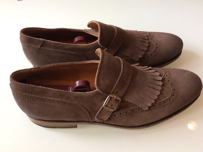 Blackstone Kiltie  Men\'s Size EU 41 Brown Suede Leather Loafers with Buckles Men main image 2