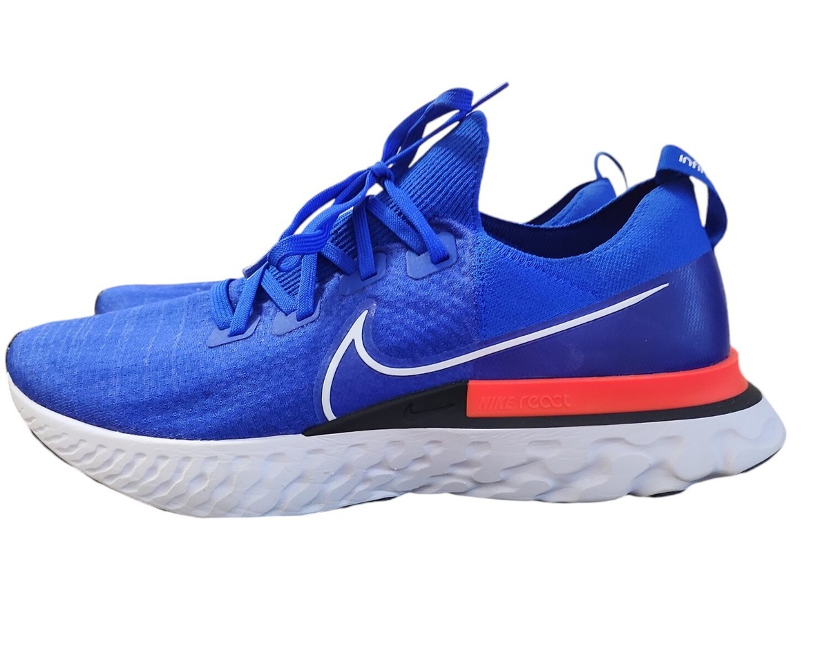 Size 14 Nike React Infinity Run Flyknit Racer Blue Crimson