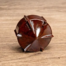 General Electric Vintage Radio Knob 1pc 1930s Bakelite 1/4" Opening w/ Set Screw