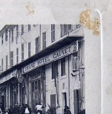 COGOLIN 1912 HÔTEL CAFÉ CAUVET RARE CARTE POSTALE ANCIENNE VULBENS VAR PHOTO