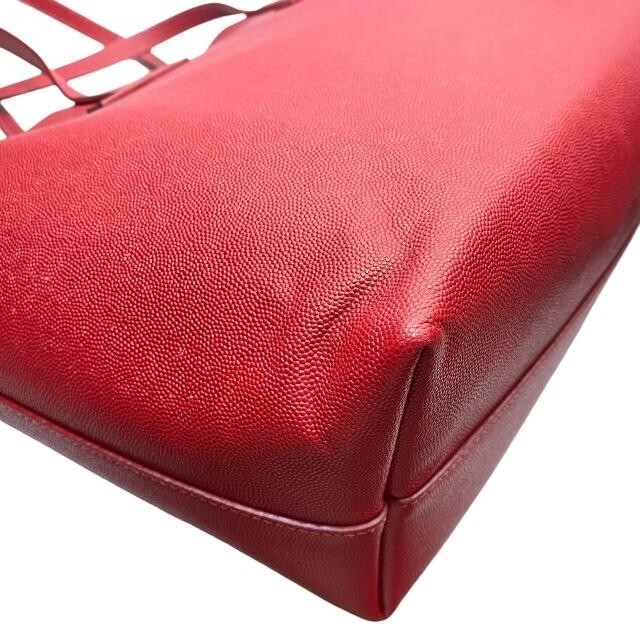 TOM FORD Small Tote Bag Handbag Shoulder Logo Leather Red
