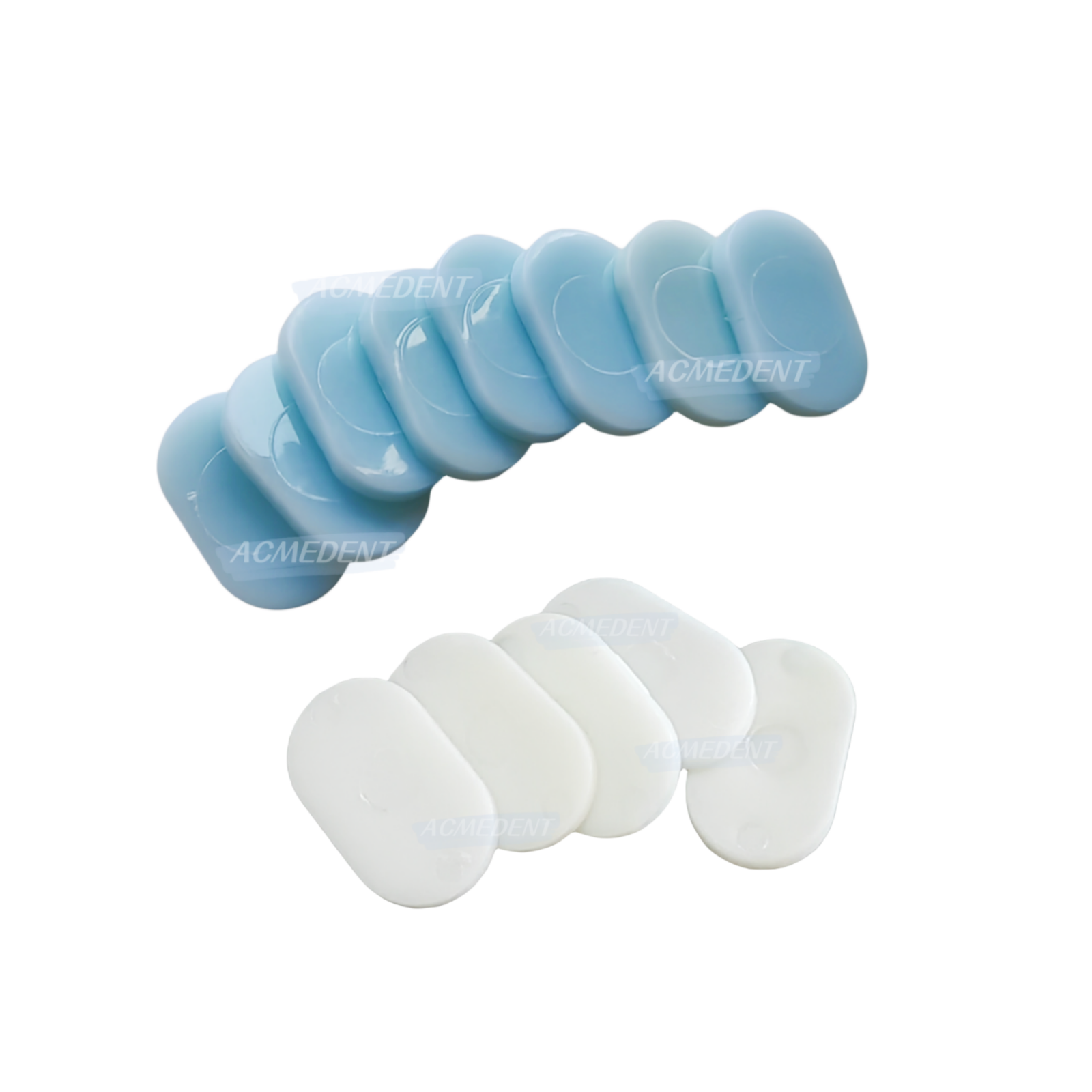 10Pcs Dental Impression Trays Thermoplastic Wax Tablet TEMP TABS White