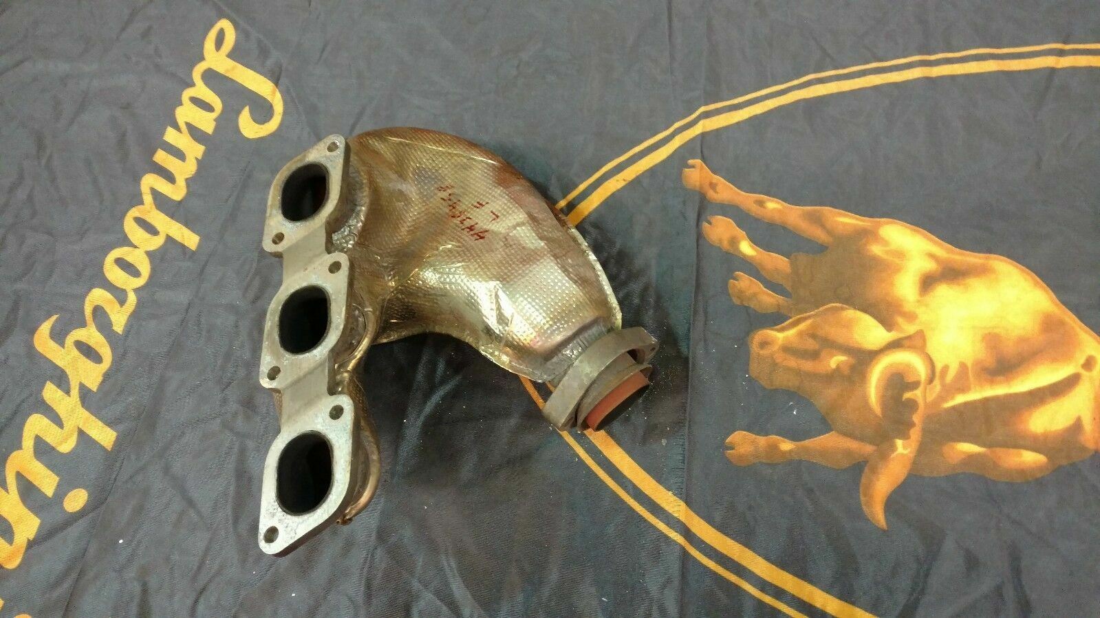 LAMBORGHINI DIABLO EXHAUST MANIFOLD BULKHEAD OEM 004435458
