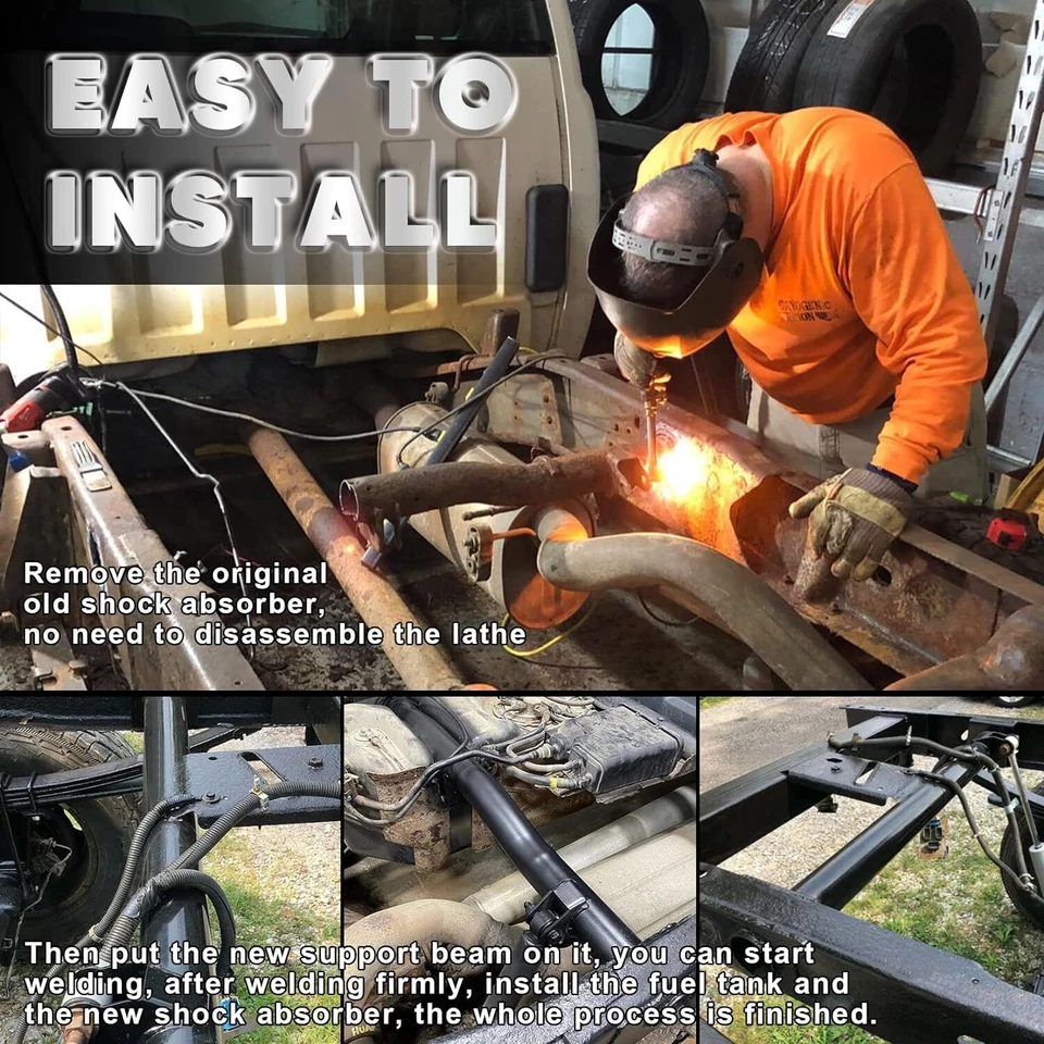 Soporte de tanque trasero y travesaño de montaje de amortiguador trasero para 99-06 Chevy Silverado GMC Foto 3 de 4