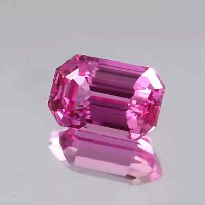 10.8 Ct AAA Natural Flawless Ceylon Pink Sapphire Loose Radiant Cut Gemstone