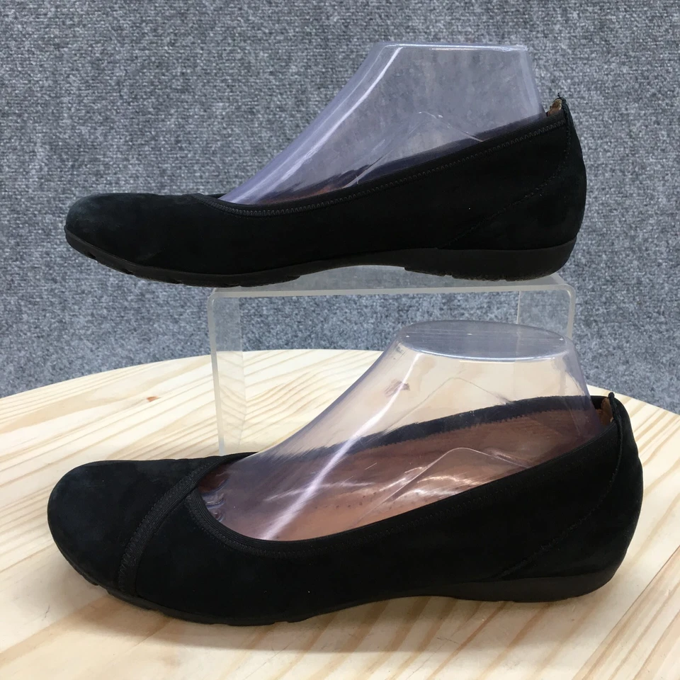 Gabor Shoes Womens US 8.5 UK 6 Resemblance Slip On Flats Black Leather Casual - Image 2 of 4
