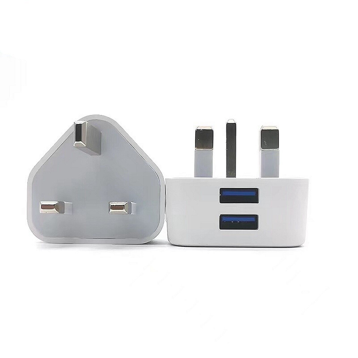 Adattatore Doppia Spina USB UK 3 Pin Caricatore Da Parete Rete 1/2/3 Porte Per Telefoni Tablet - Foto 9