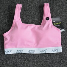 Nike Classic Sports Bra U-Back Medium Support Size XS Pink CJ5246-629 Dri-Fit
