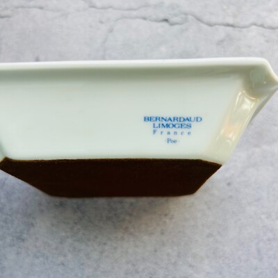 GUCCI×BERNARDAUD LIMOGES France アッシュトレイ Vintage 1980's GUCCI porcelain floral Trinket tray Ashtray