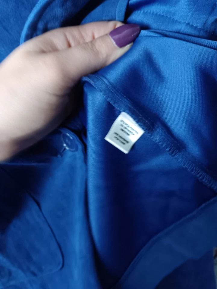 Chaqueta Blazer Cato Mujer Talla 22W Azul Elastizada Botones Carrera’s Foto 4 de 4