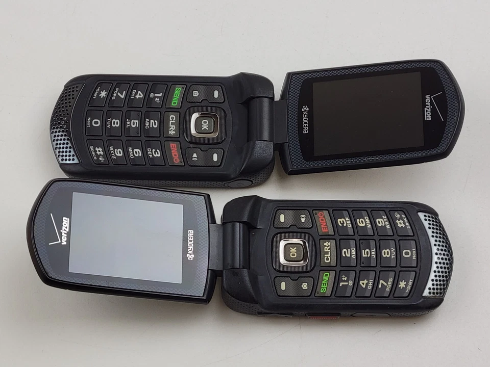 (Lote de 5) Teléfonos abatibles resistentes Kyocera DuraXV+ (E4520PTT) 4 GB (Verizon) 3G PROBADOS Foto 2 de 4