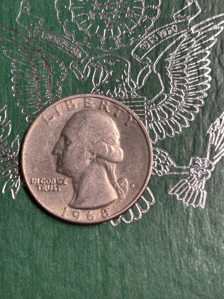 1968 D-Mint Double Dye Error Washington Quarter Rare!!! | eBay