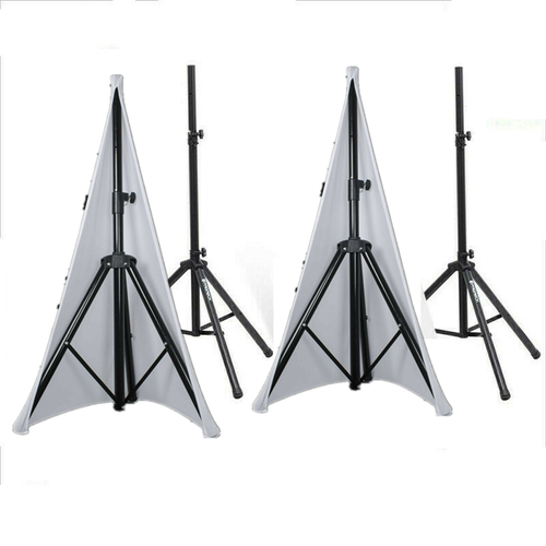 2pcs Tripod Cover DJ Light Speaker Stand Tripod Double Sided Cover Scrim Spandex - Picture 7 of 9