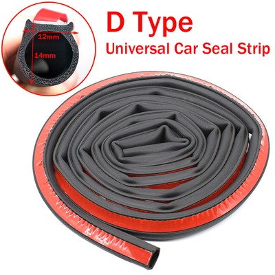 78inch Car Door Rubber Weather Seal Hollow Strip Universal Weatherstrip D-shape