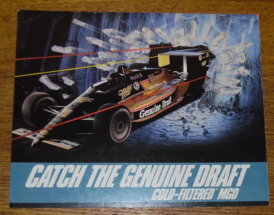 1990s Miller Genuine Draft Racing Team MGD Info Photo - Roberto Guerrero - 10''