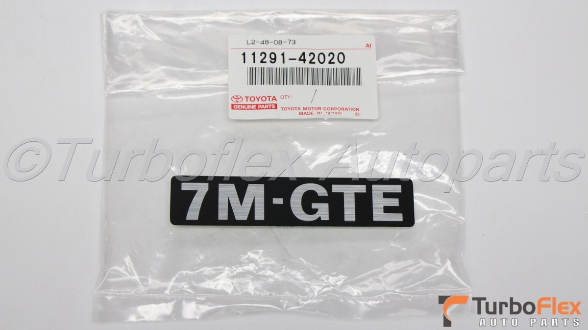order A7♡ Toyota Supra Turbo 1987-1992 7M-GTE Engine Decal Genuine OEM