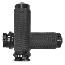 Avon 1.5" Black Anodized Cable Memory Foam Grips MF-63A-ANO